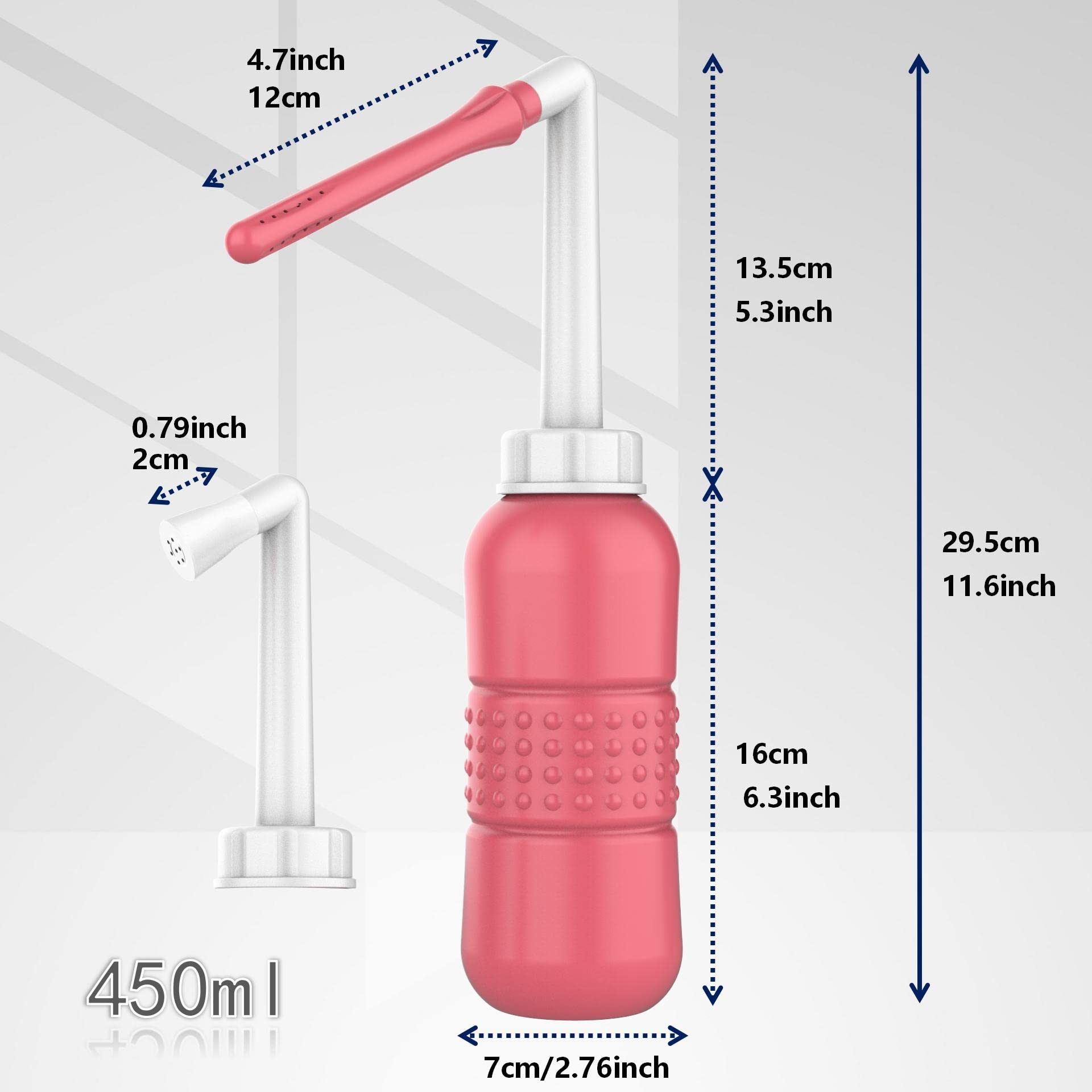 2PCS Vaginal irrigation Intimate Wash for Women,Portable Bidet Travel Bidets,Peri Bottle